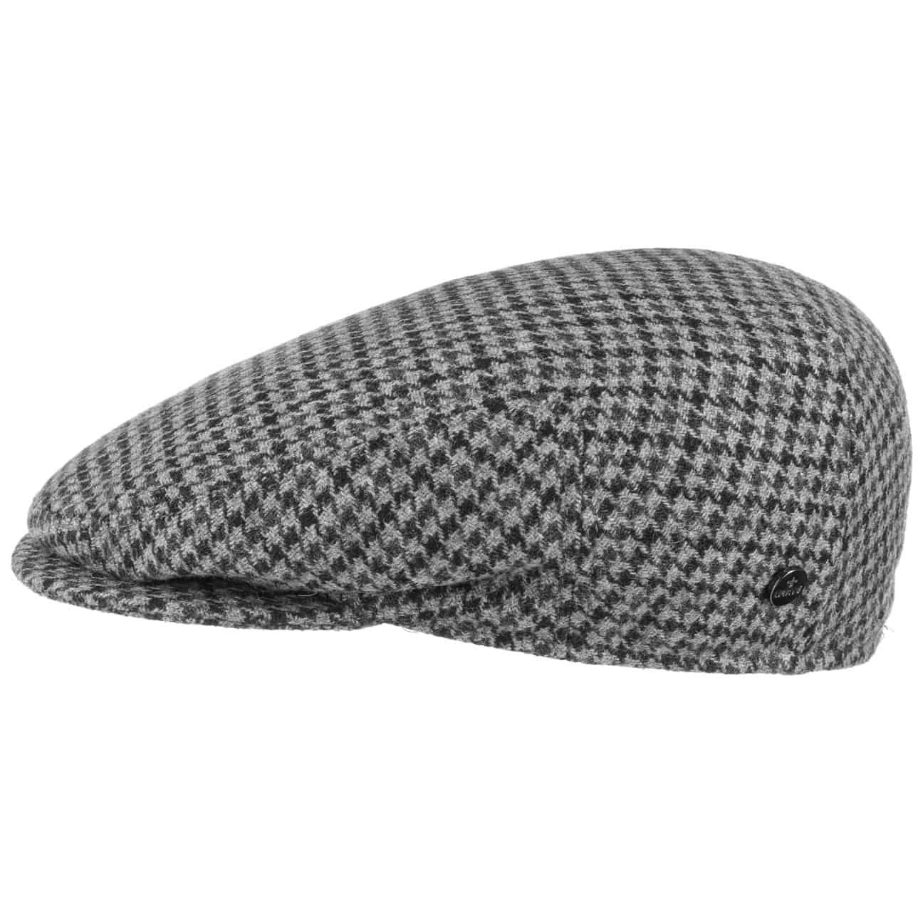 (1-St) Schirm, Flat Made Italy mit Cap in grau Flatcap Lierys