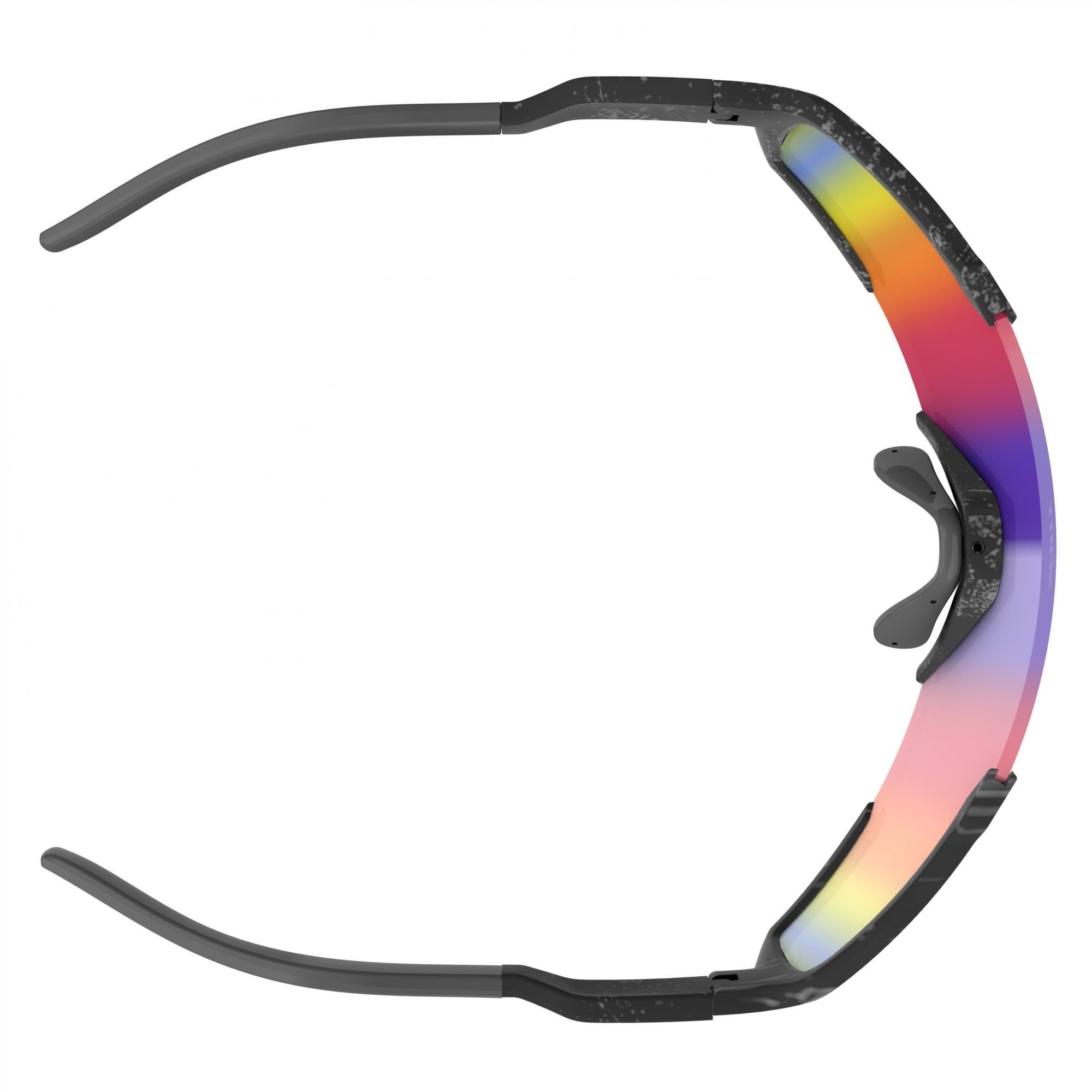 Scott Fahrradbrille Scott Shield Marble Teal Sunglasses Compact - Accessoires Chrome Black