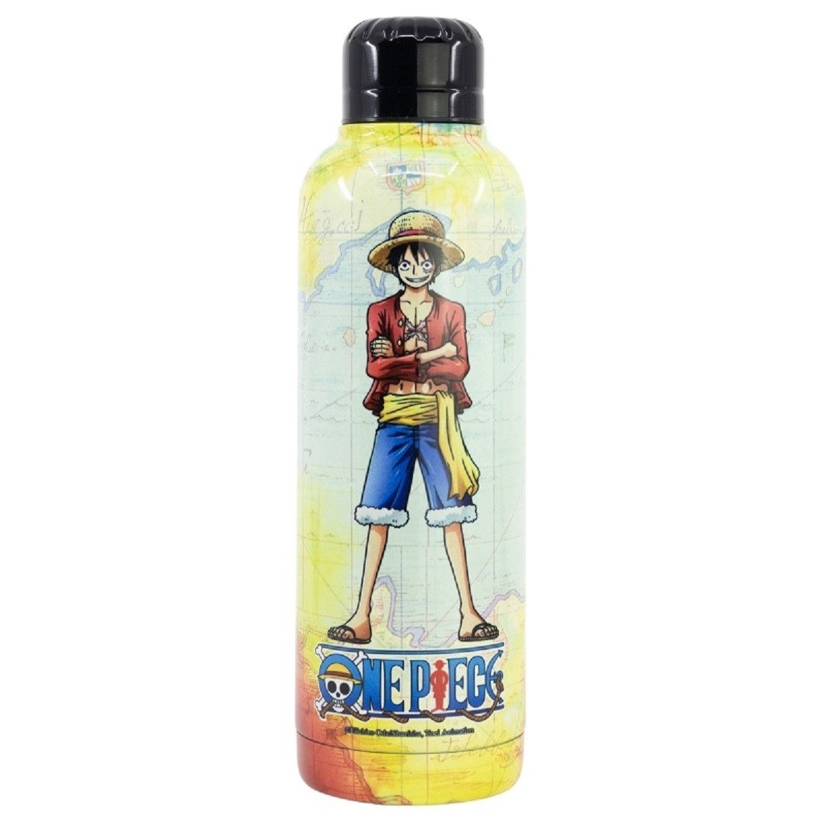One Piece Anime Trinkflasche Isolierte Edelstahl Thermotrinkflasche 515 ml, Edelstahl