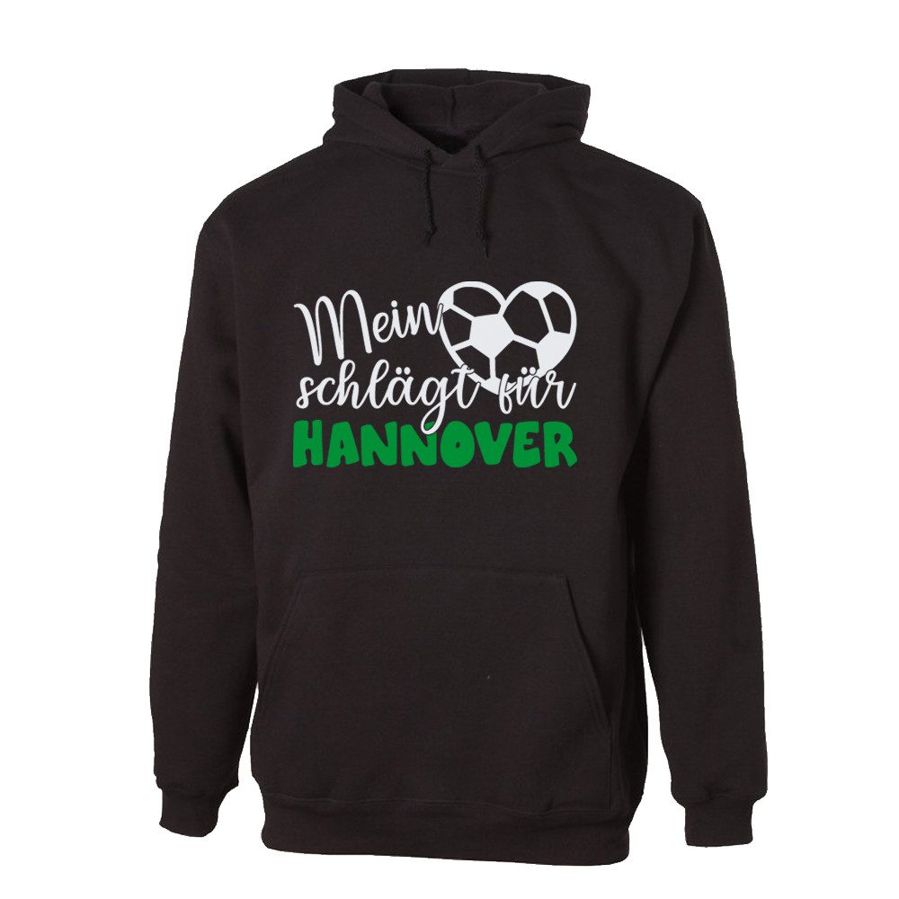 G-graphics Hoodie Mein Herz schlägt für Hannover Unisex Pullover mit einem Motiv für den echten Fan