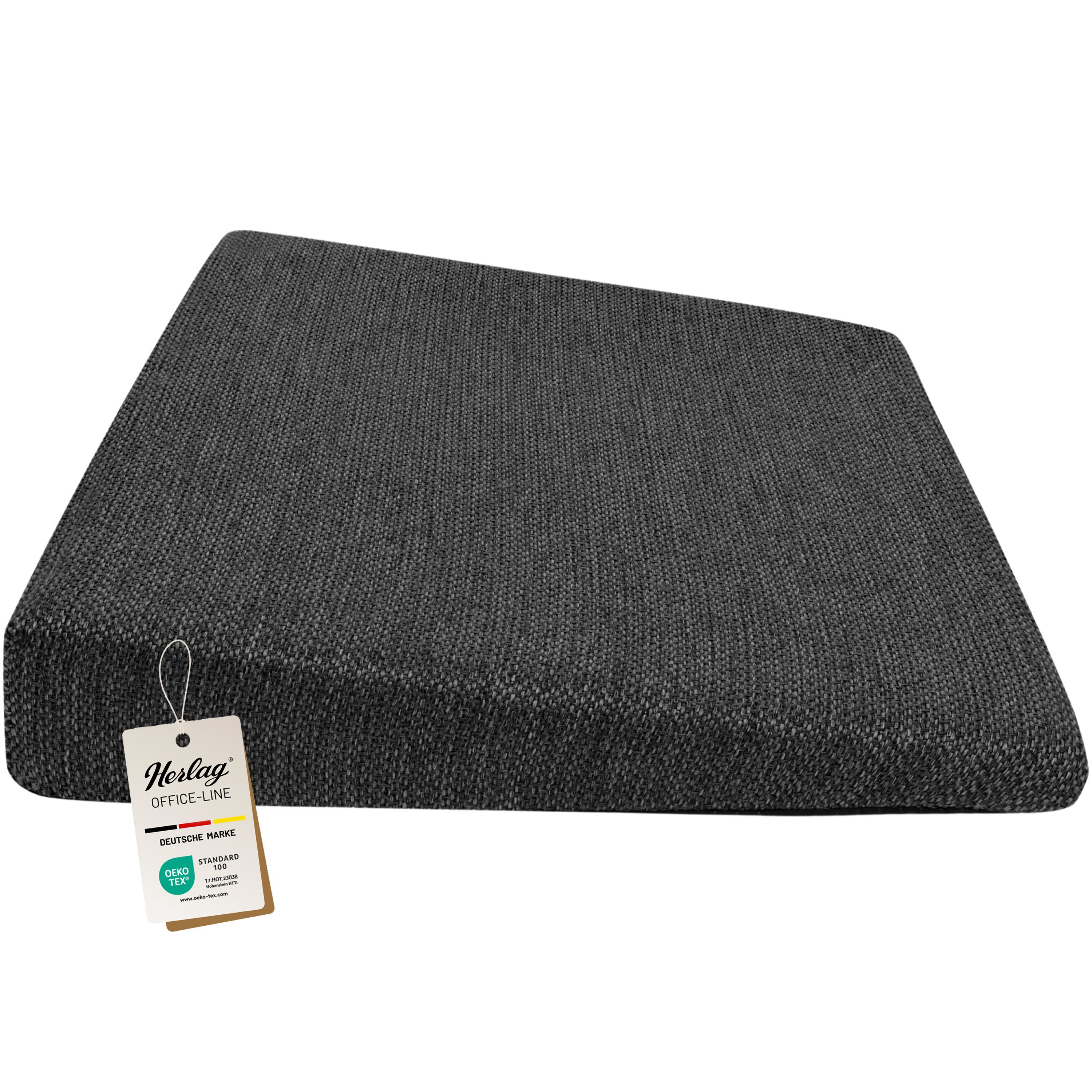 Herlag Keilkissen Stella, Ergonomisches Sitzkeilkissen 33x37x7/2cm Waschbarer Bezug
