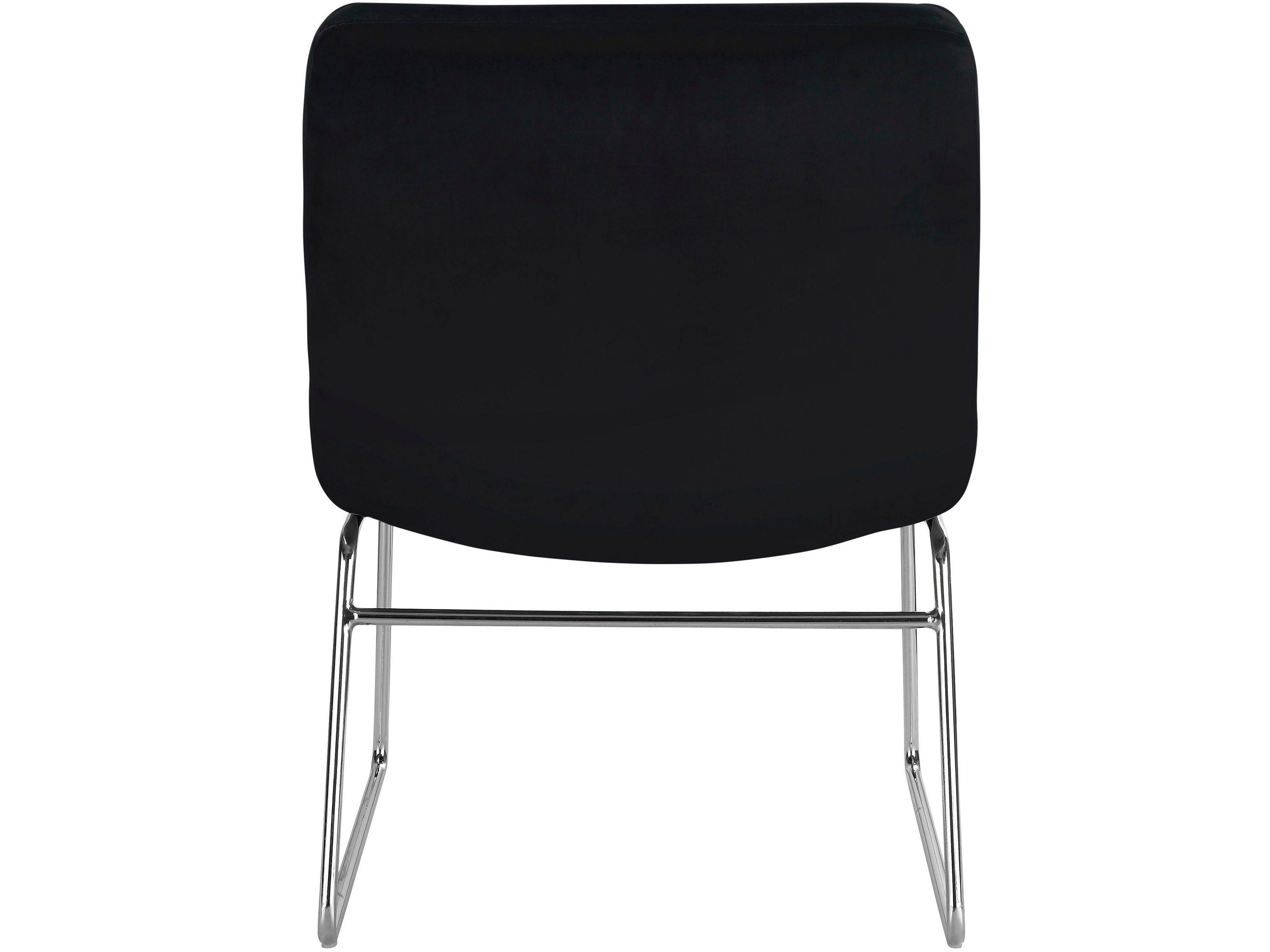 loft24 Sessel Gila Sitzhöhe (1-St), 47,5 schwarz cm Metallgestell, chromfarbenes