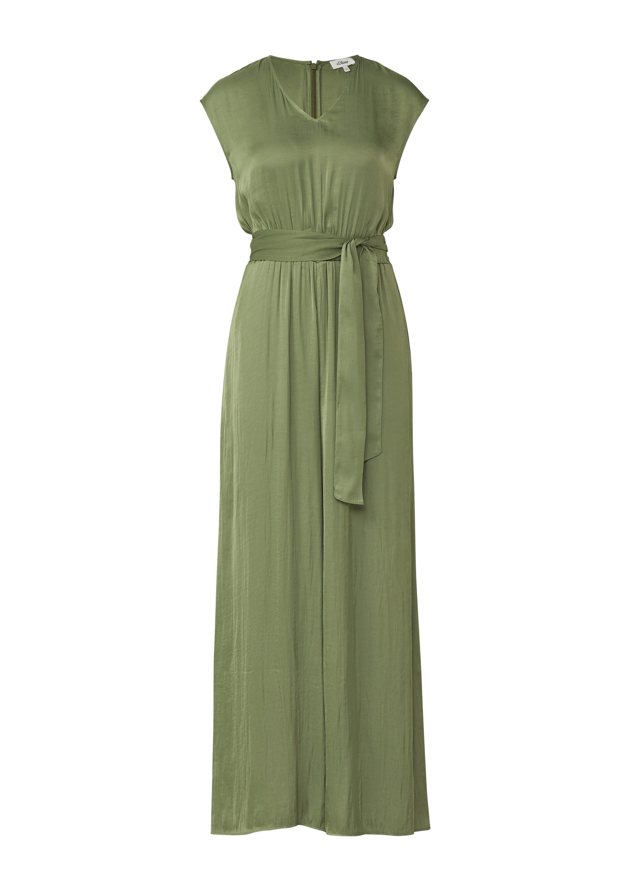 s.Oliver Jumpsuit Overall Satin-Jumpsuit mit Extra Wide Leg