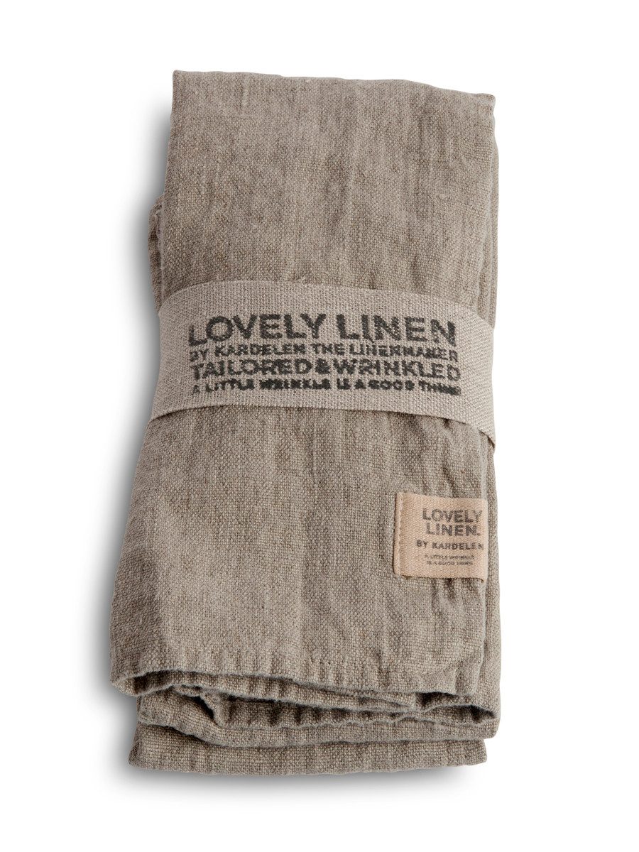 Lovely Linen Stoffserviette Lovely Serviette Leinen natural beige (1 Stück)