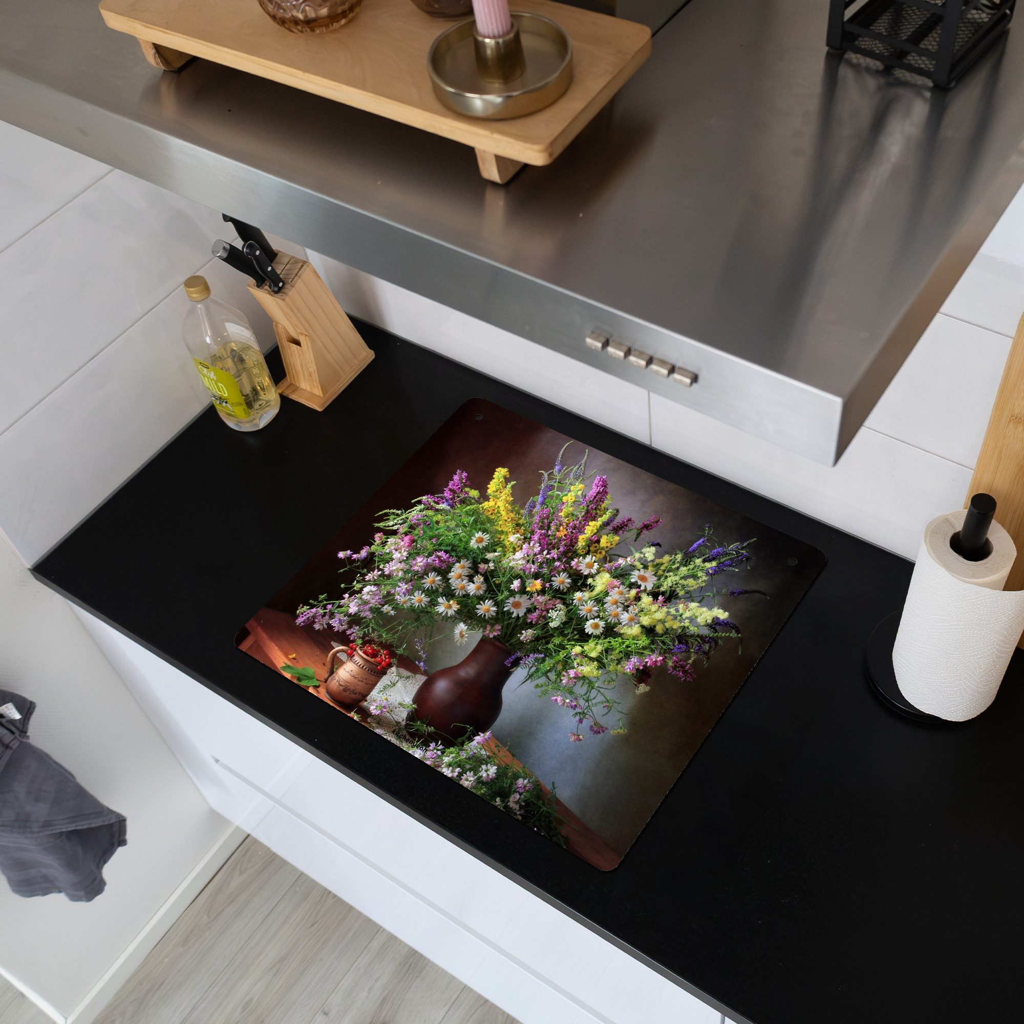 KitchenYeah Küchenrückwand Stilleben - Blumenstrauß - Blumen, (1-tlg), Cera günstig online kaufen