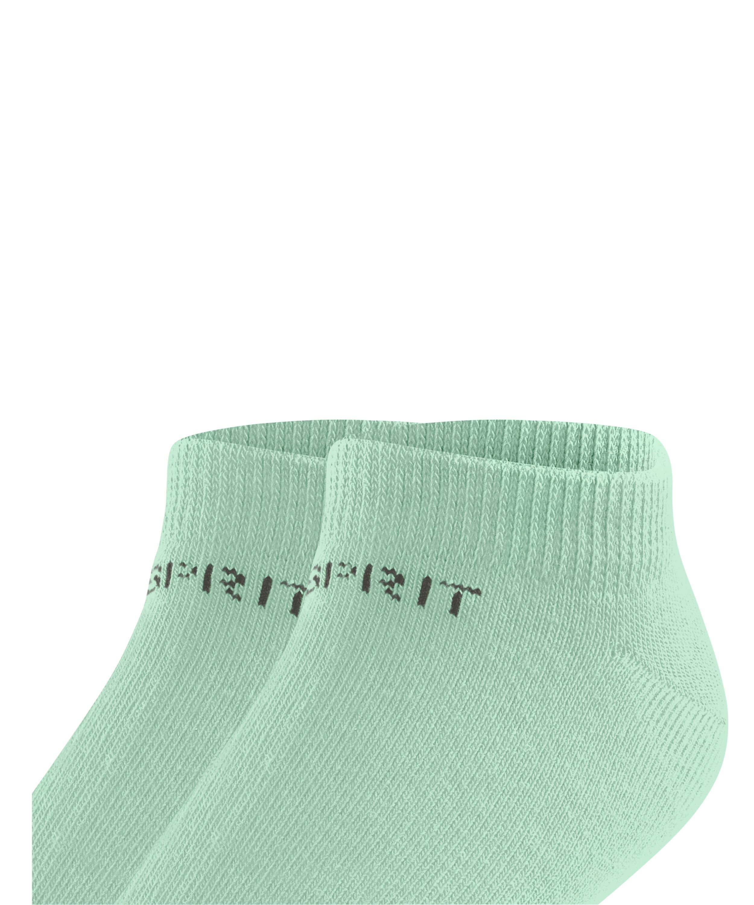 Esprit Sneakersocken (7188) Logo Baumwollmix 2-Pack jade Foot weichem aus (2-Paar)