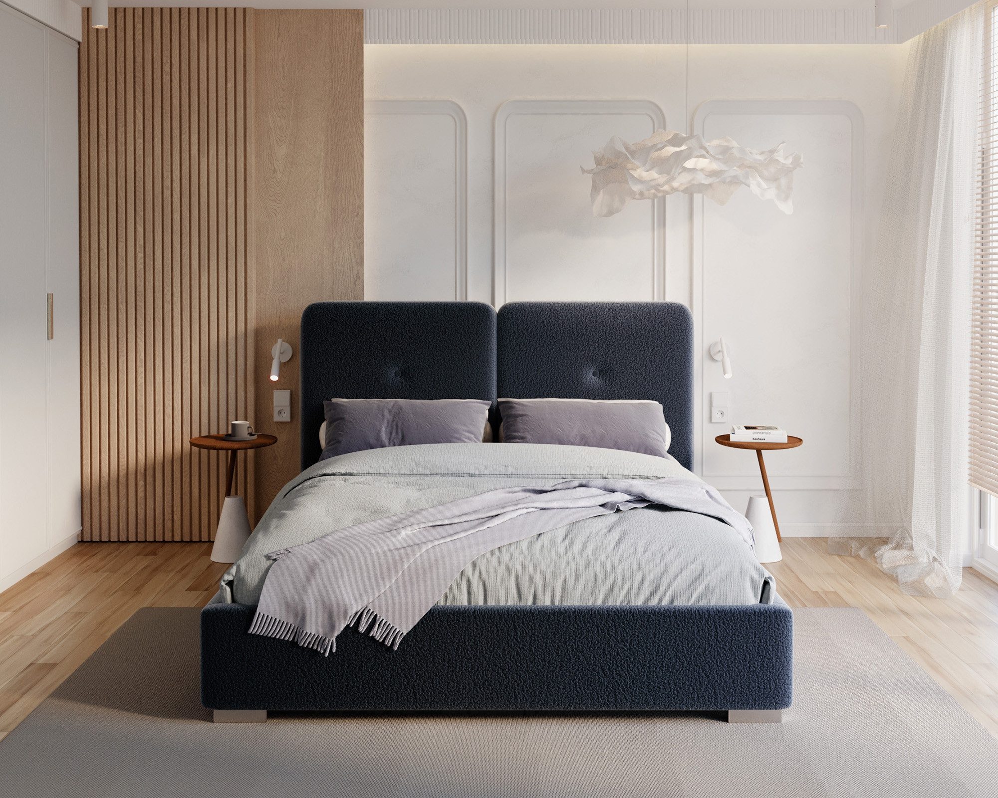 Polsterbett mit Bettkasten & Lattenrost mit viel Stauraum - 90x200 - 180x200cm -