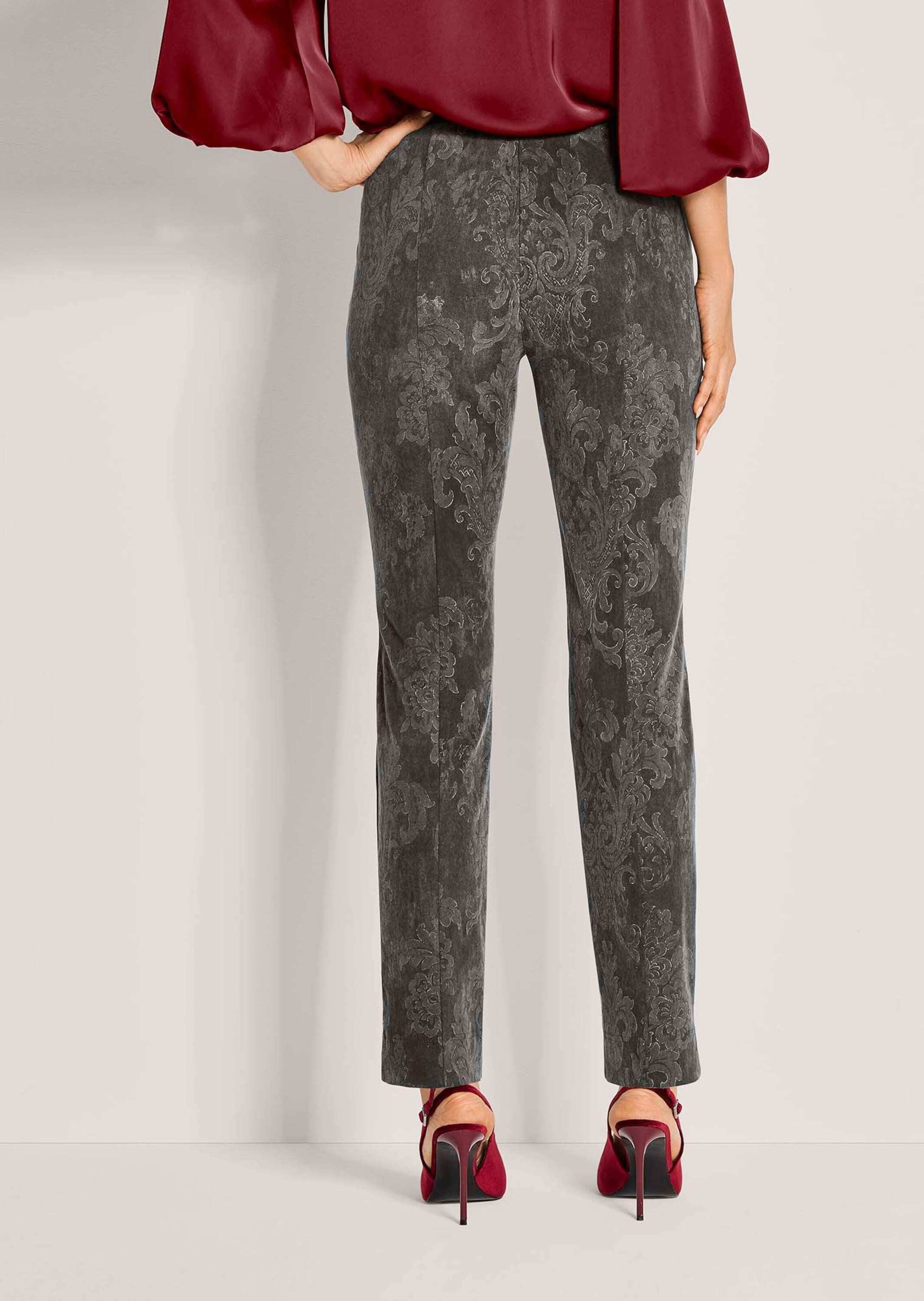 MADELEINE Leggings Kurzgröße: Komfortable Damenhose mit Allover-Print Baumwollhose mit Paisley-Print, elastischer Bund, weicher Stoff