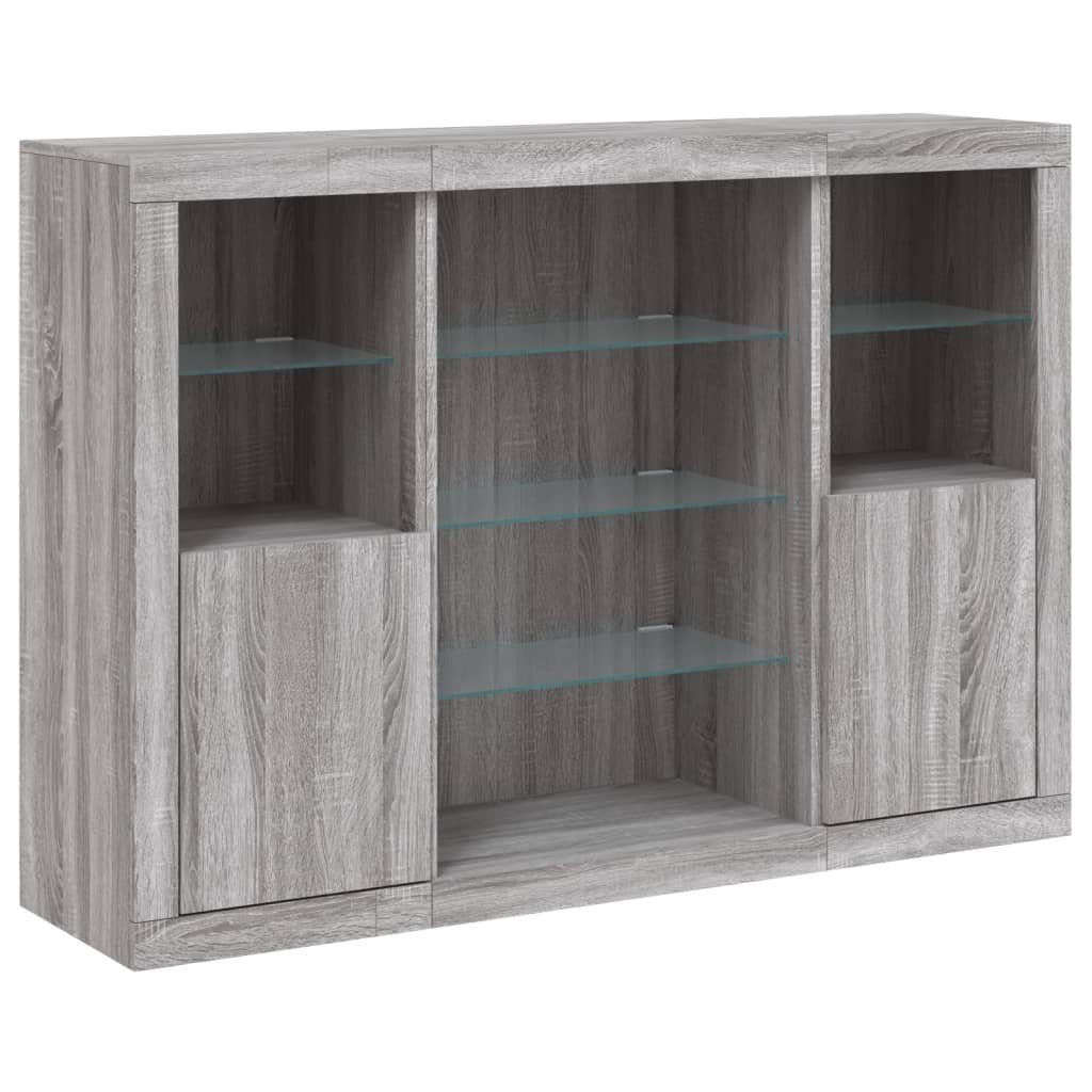 vidaXL Sideboard Sideboards mit LED-Leuchten 3 günstig online kaufen