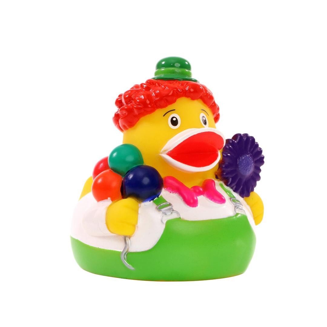 mbw Grußkarten Clown – Quietscheente - Badeente - ca. 8 cm gross