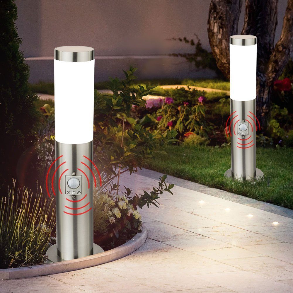Globo LED Außen-Stehlampe, LED Fernbedienung Leuchtmittel Warmweiß, inklusive, Gartenleuchte Farbwechsel, Stehlampe mit dimmbar