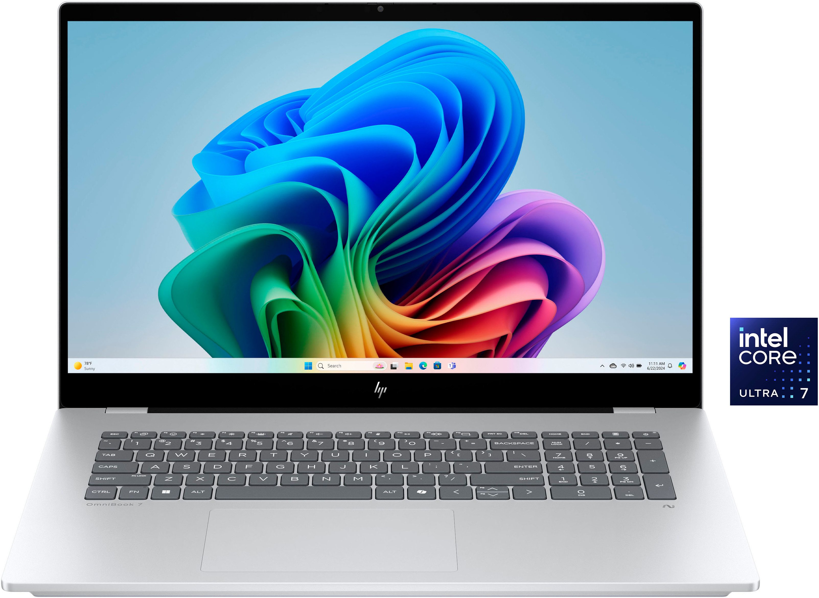 HP OmniBook 7 17-dc0079ng Notebook (43,9 cm/17,3 Zoll, Intel Core Ultra 7 258V, GeForce RTX 4050, 2000 GB SSD)