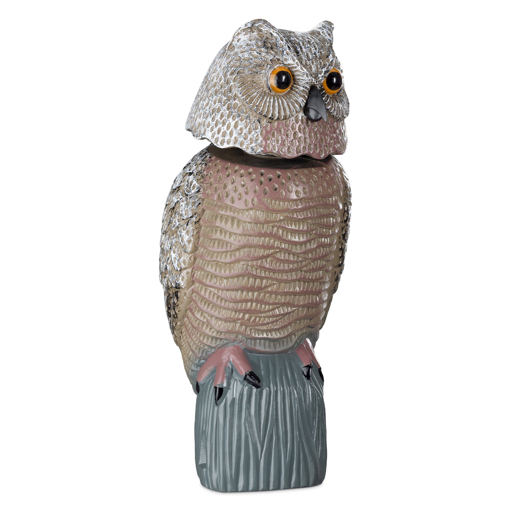 Navaris Dekofigur Vogelschreck Eule mit rotierendem günstig online kaufen