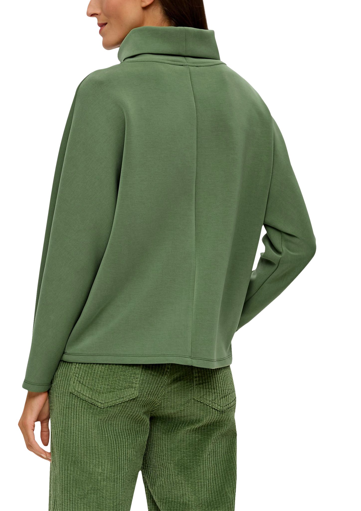s.Oliver aus Sweatshirt Sweatshirt grün Scuba