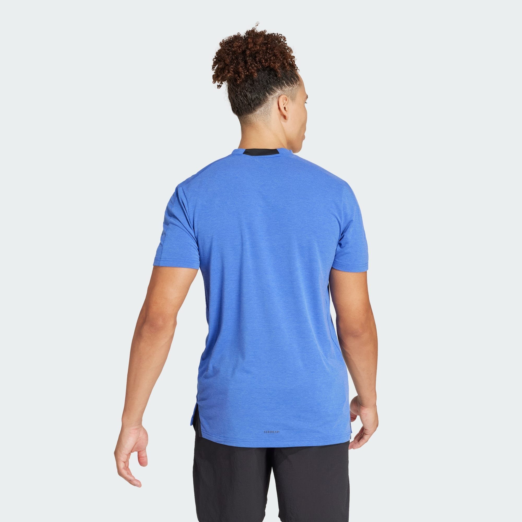 Lucid T-SHIRT adidas Performance Semi Funktionsshirt TRAINING Blue WORKOUT DESIGNED FOR