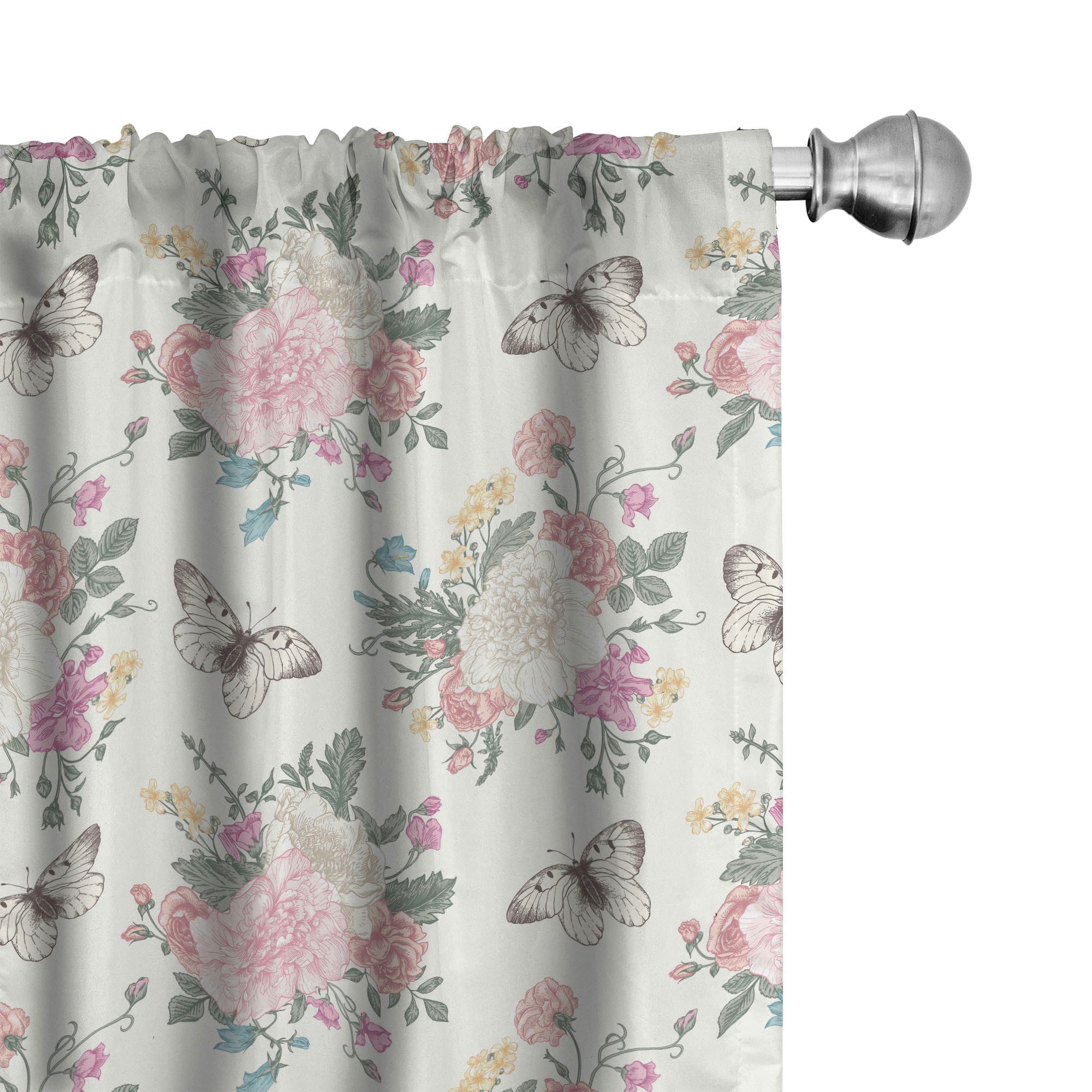 Abakuhaus Gardine Vorhang für Wohnzimmer Schlafzimmer Dekor, Microfaser, Bl günstig online kaufen