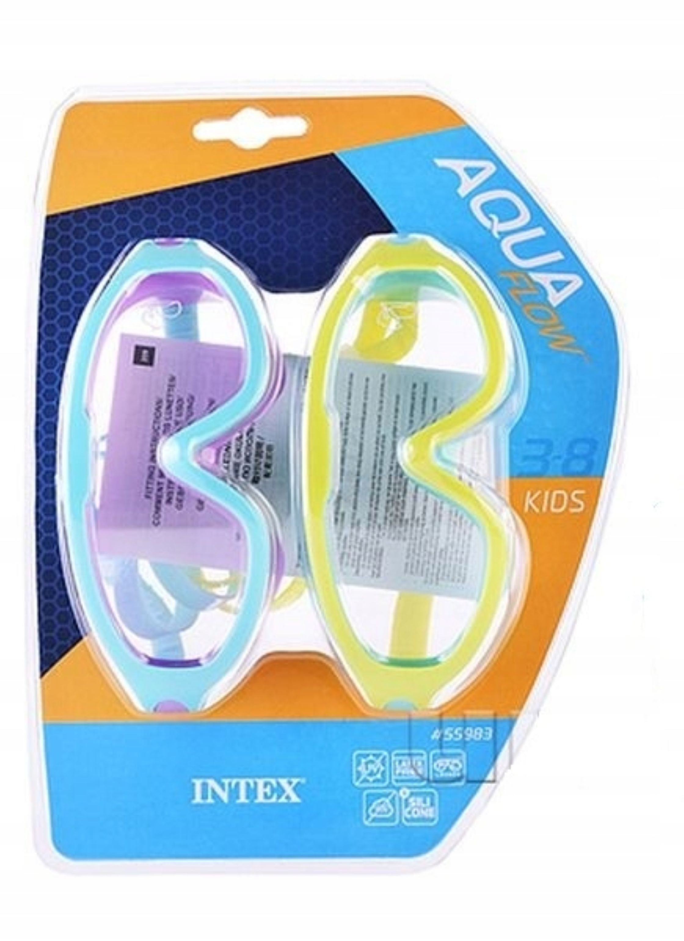Intex Pool INTEX 55983 Kinder Tauchbrille 2er Set 3–8 Jahre Silikon (1-tlg)