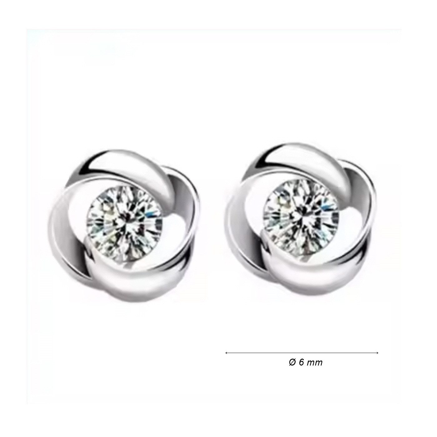 ELLAWIL Paar Ohrstecker Ohrschmuck Zirkonia kleine Glitzerstein-Ohrstecker günstig online kaufen