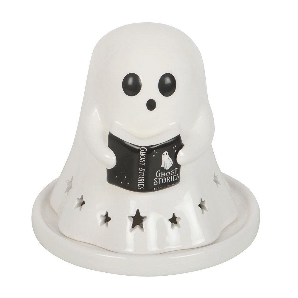 Something Different Teelichthalter Ghost Stories Keramik Geist Teelicht- & Räucherkegelhalter Halloween