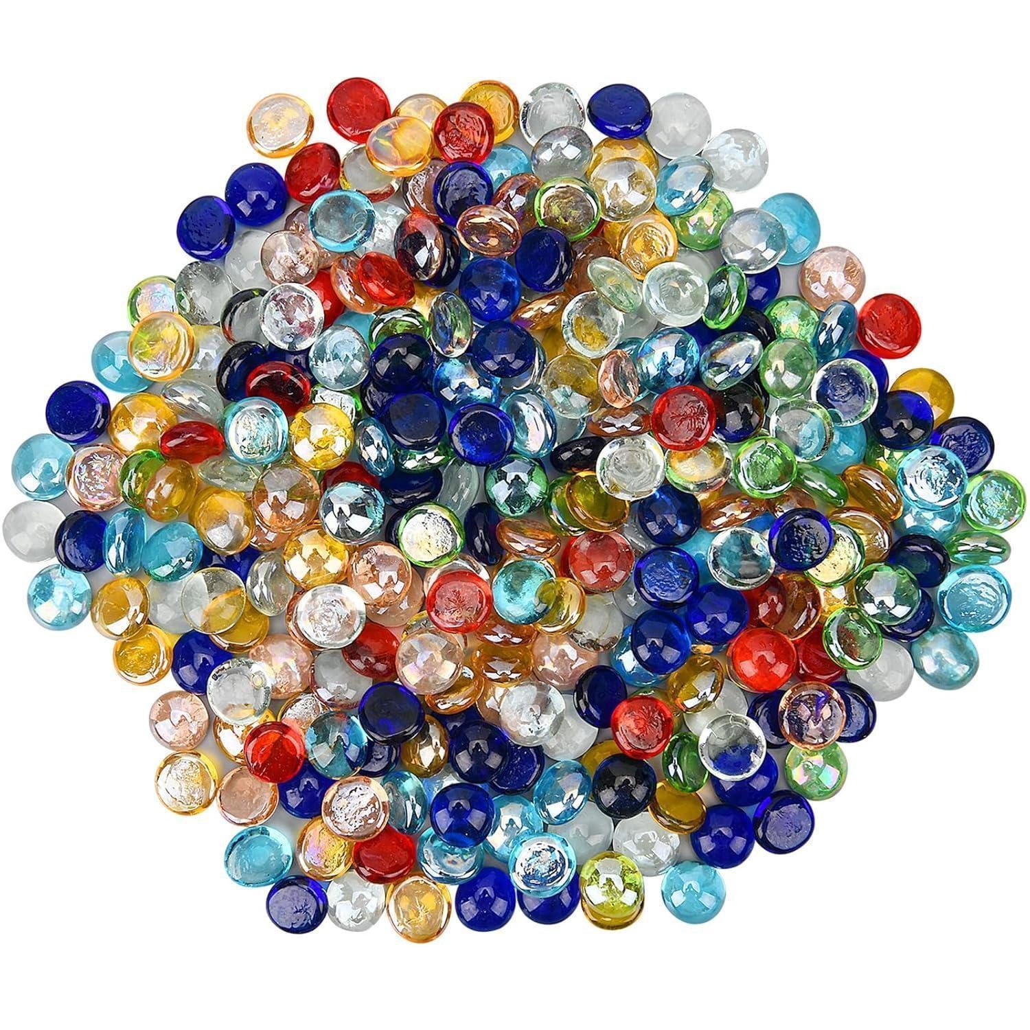 Kochbesteck-Set Glassteine Muggelsteine Glasnuggets 17-20mm 7 Farben 1.8 Glaskiesel