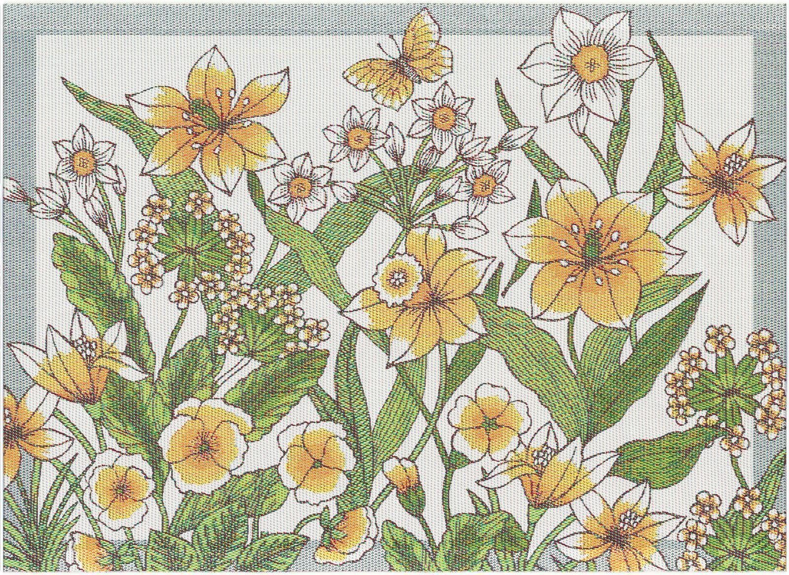 Platzset, Daffodil 35x48 cm, Ekelund, (Set, 2-St), unbehandelt