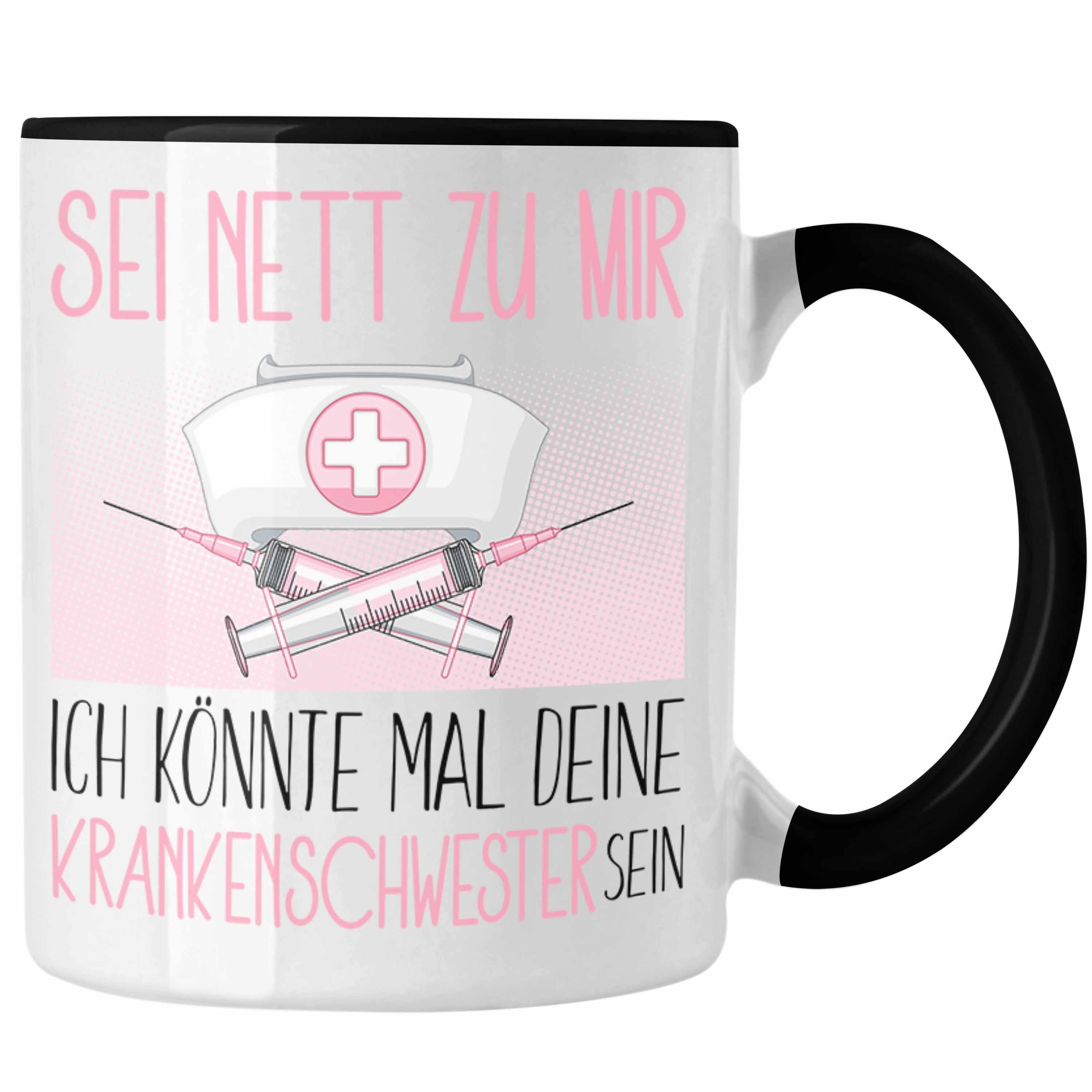 Krankenhaus Se Geschenk Krankenschwester Trendation Tasse Tasse Geschenkidee Ausbildung Schwarz