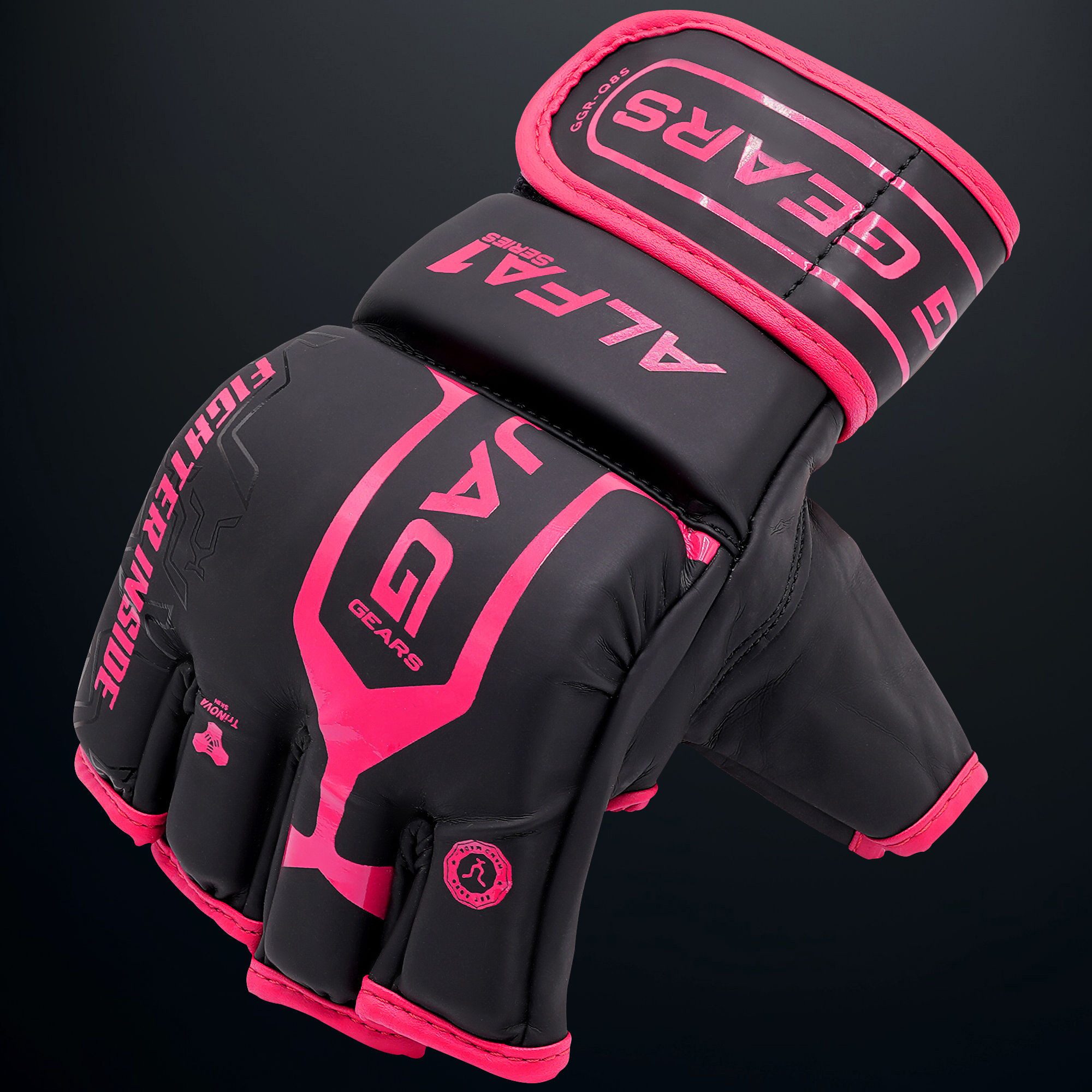 JAG GEARS MMA-Handschuhe MMA-Handschuhe Boxen Kickboxen Grappling und Sparring Handgelenkschutz (Set), Open-Palm MMA Gloves mit High-Density Knöchel- & Handschu – Bild 5 von 5
