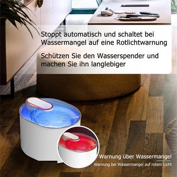 Bifurcation Wasserspender 3L/100oz Weißer automatischer Wasserspender für Haustiere