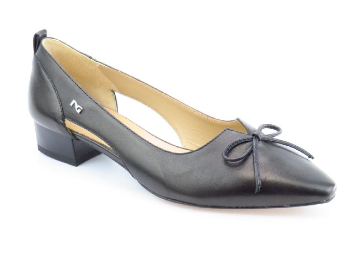 Nero Giardini Nappa schwarz Schleife Pumps