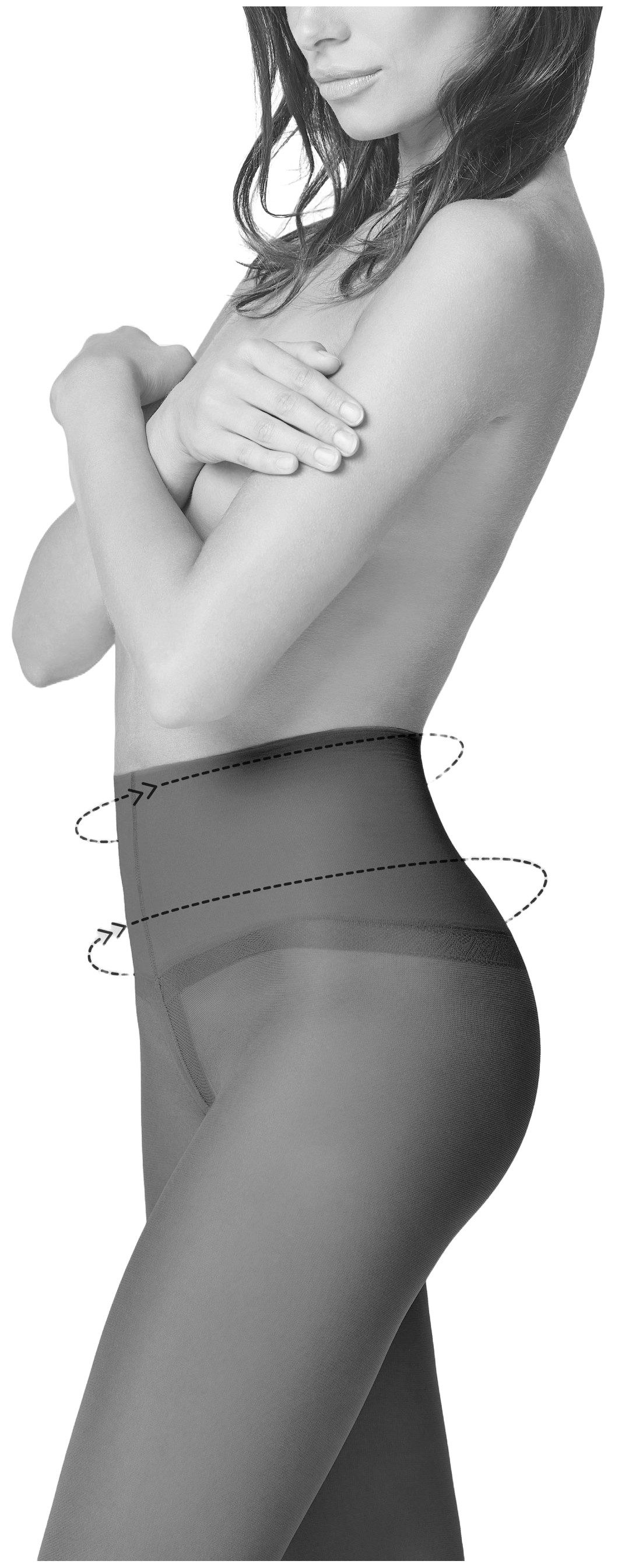 Fiore Stützstrumpfhose Bodycare (Packung 1 St. 1 Paar) Feinstrumpfhose 20DEN mit Bauch-weg Shaping-Effekt