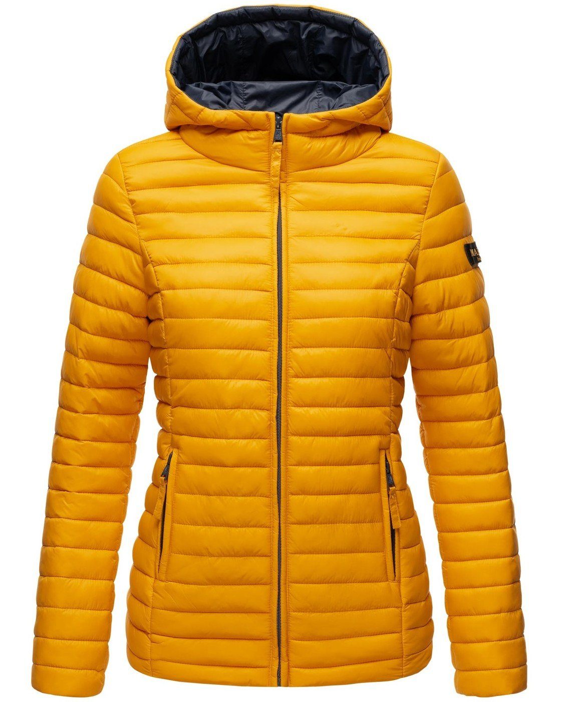Marikoo Steppjacke Marikoo Asraa Damen Steppjacke B857 Übergangsjacke mit kontrastfarbendem Reißverschluss – Bild 2 von 5