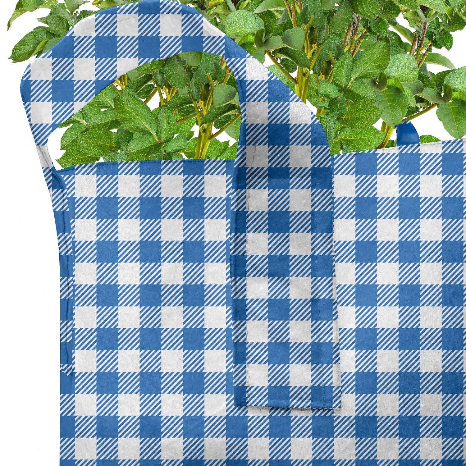 Abakuhaus Pflanzkübel hochleistungsfähig Stofftöpfe mit Pflanzen, Küche Picknick-Art-Motiv Griffen für