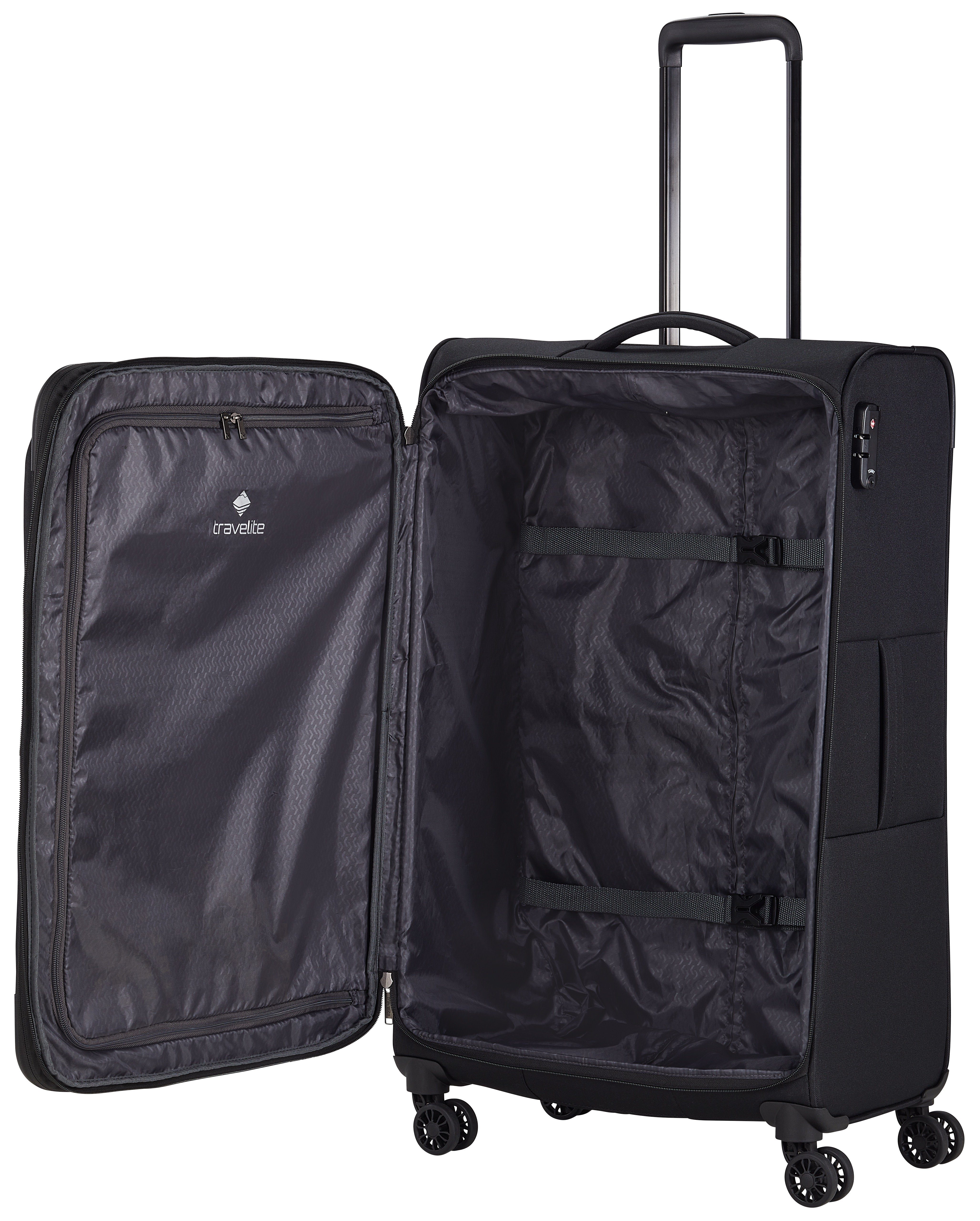 travelite Weichgepäck-Trolley CHIOS Reisekoffer, 4 Rollen, TSA-Schloss – flexibles Reisegepäck – Bild 4 von 5