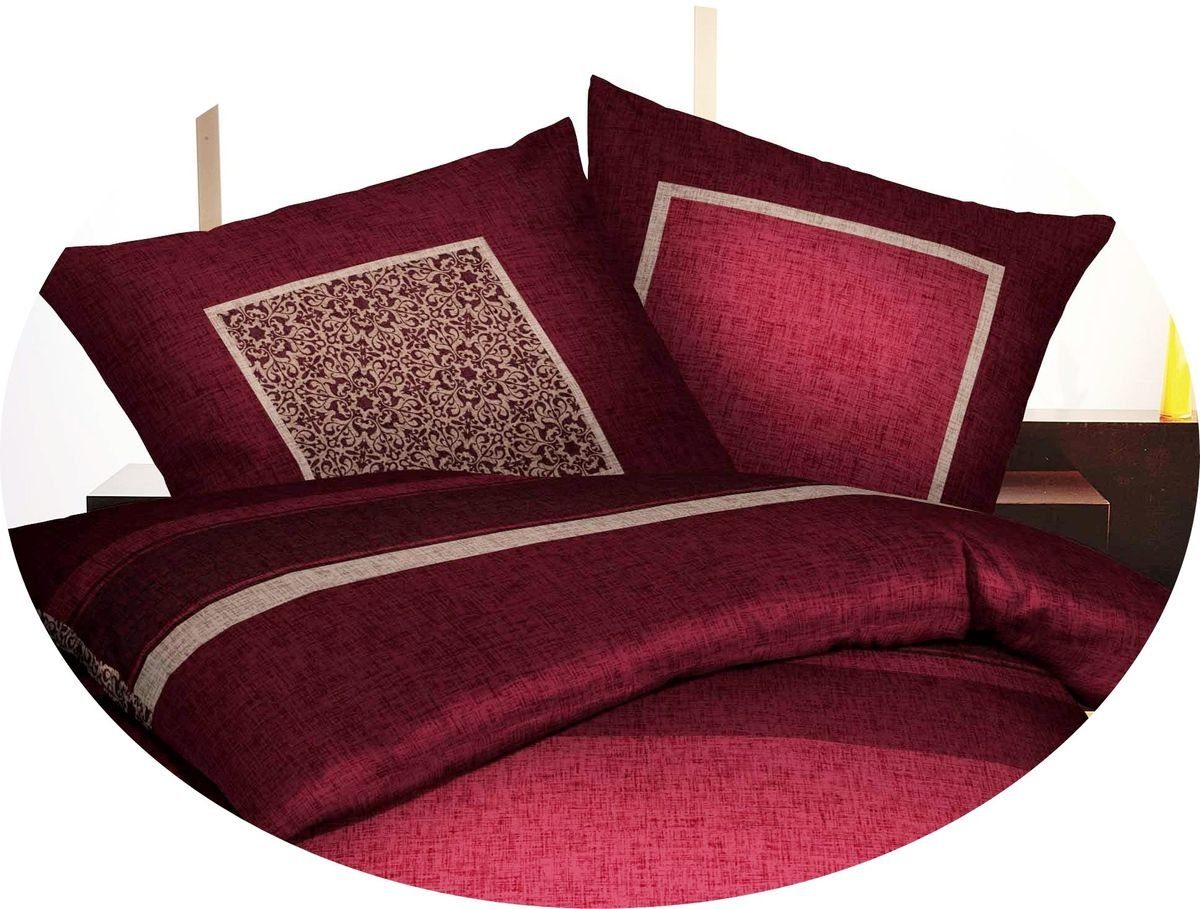 JACK Bettwäsche JACK by Kaeppel Destination 135x200cm Rot, Biber, 4 teilig, günstig online kaufen