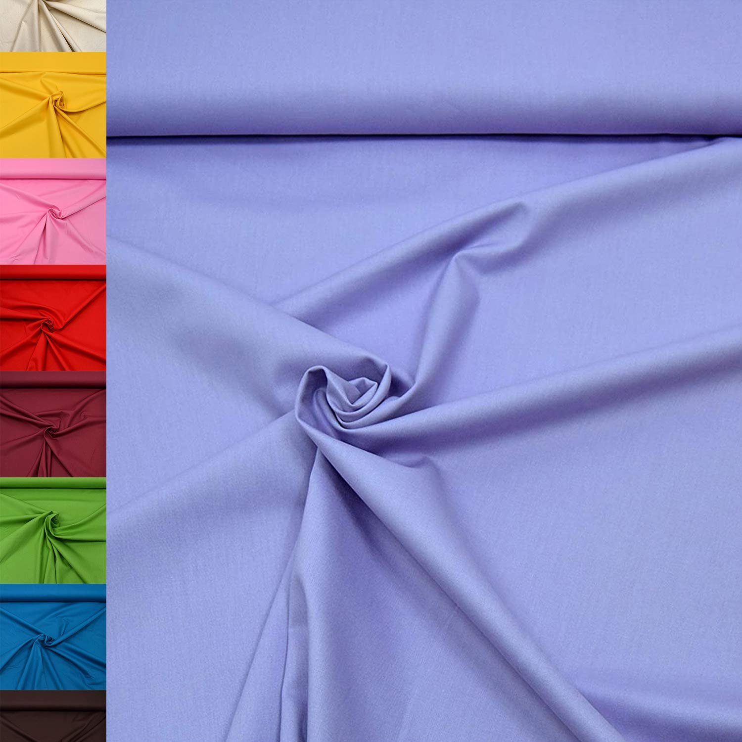 MAGAM-Stoffe Stoff "Sophie", Baumwollstoff uni 100% Baumwolle ÖKO-TEX Meterware ab 50cm