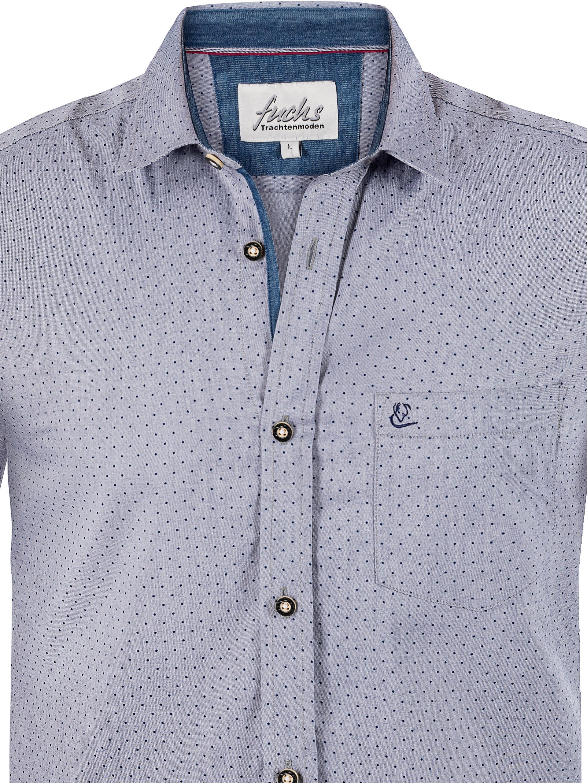 FUCHS Trachtenhemd Hemd Gerhard denim Regular fit