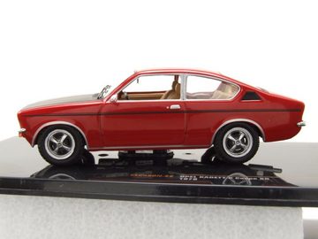 ixo Models Modellauto Opel Kadett C Coupe SR 1976 rot schwarz Modellauto 1:43 ixo models, Maßstab 1:43