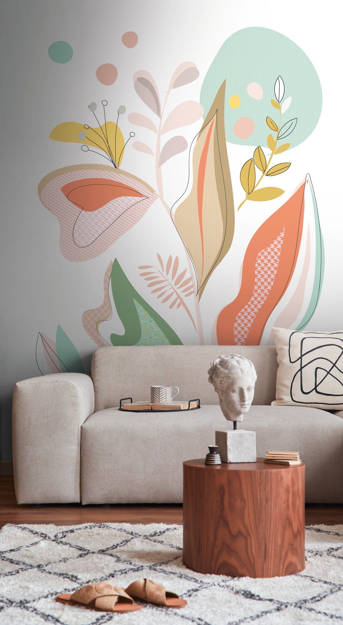 living walls Fototapete Fototapete Floral, glatt, günstig online kaufen