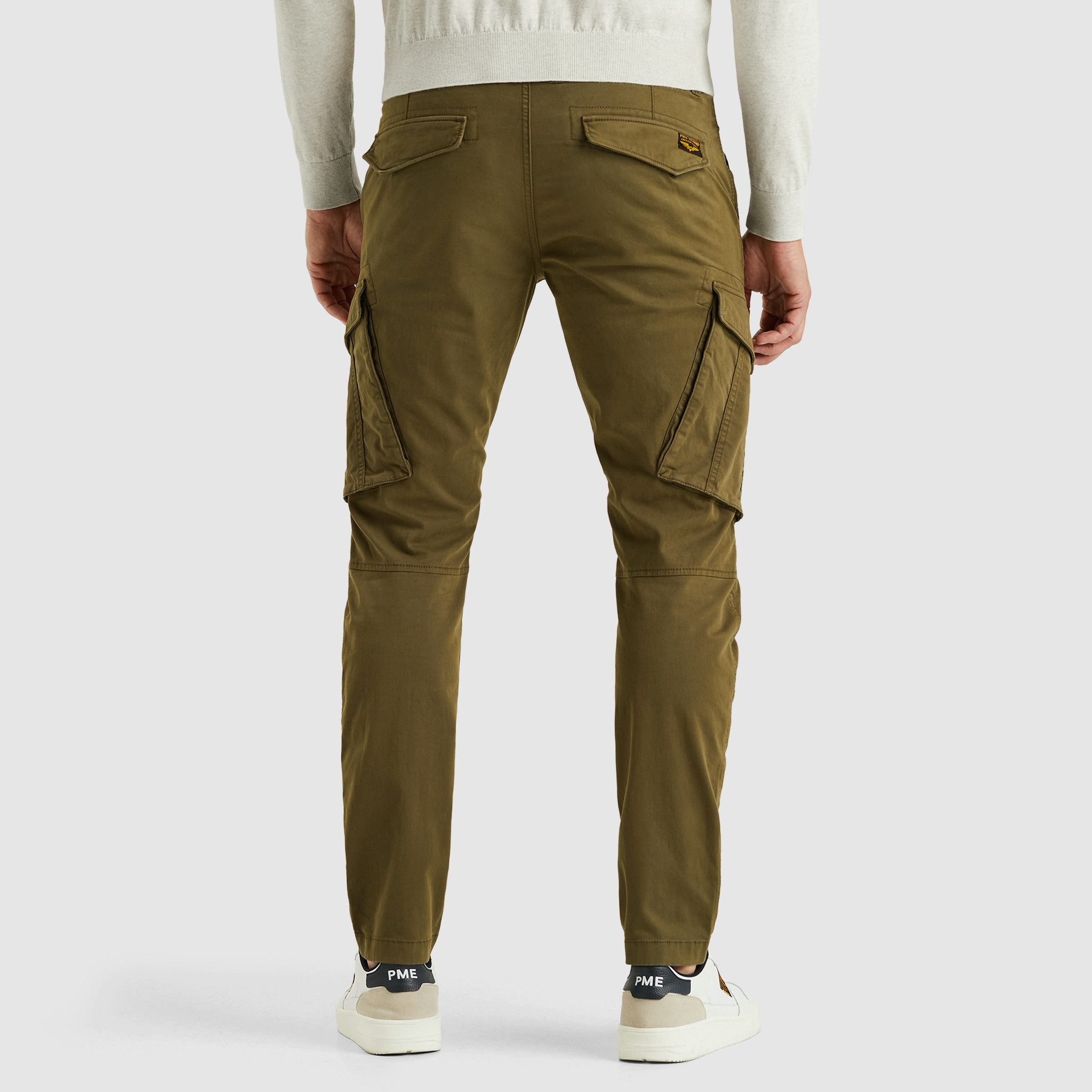 PME LEGEND Cargohose Nordrop Stretch Twill mit Logo Stickerei