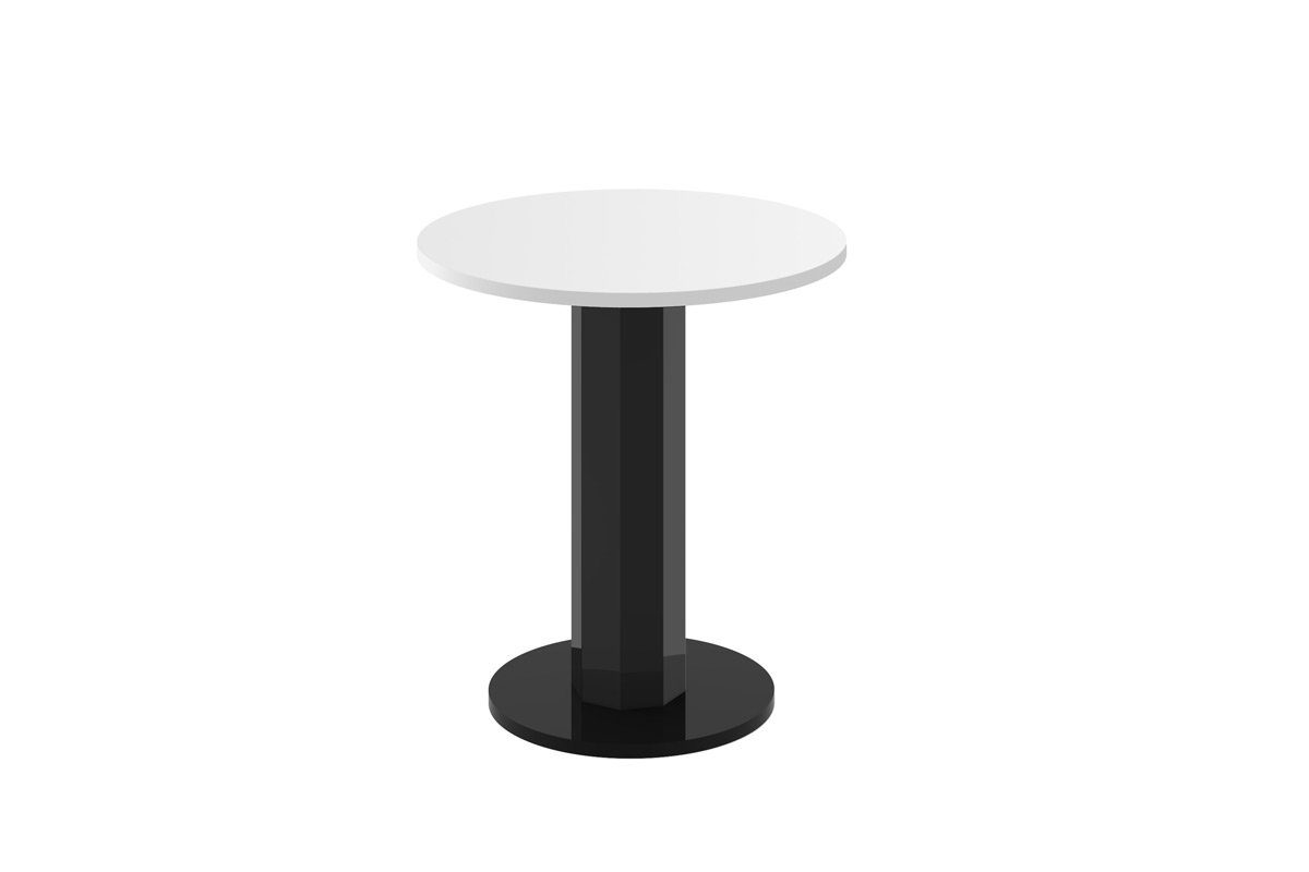Besondere Sicherheit designimpex Couchtisch Design Weiß Hochglanz Hochglanz rund Couchtisch Tisch / 60cm Schwarz Hochglanz HSO-222