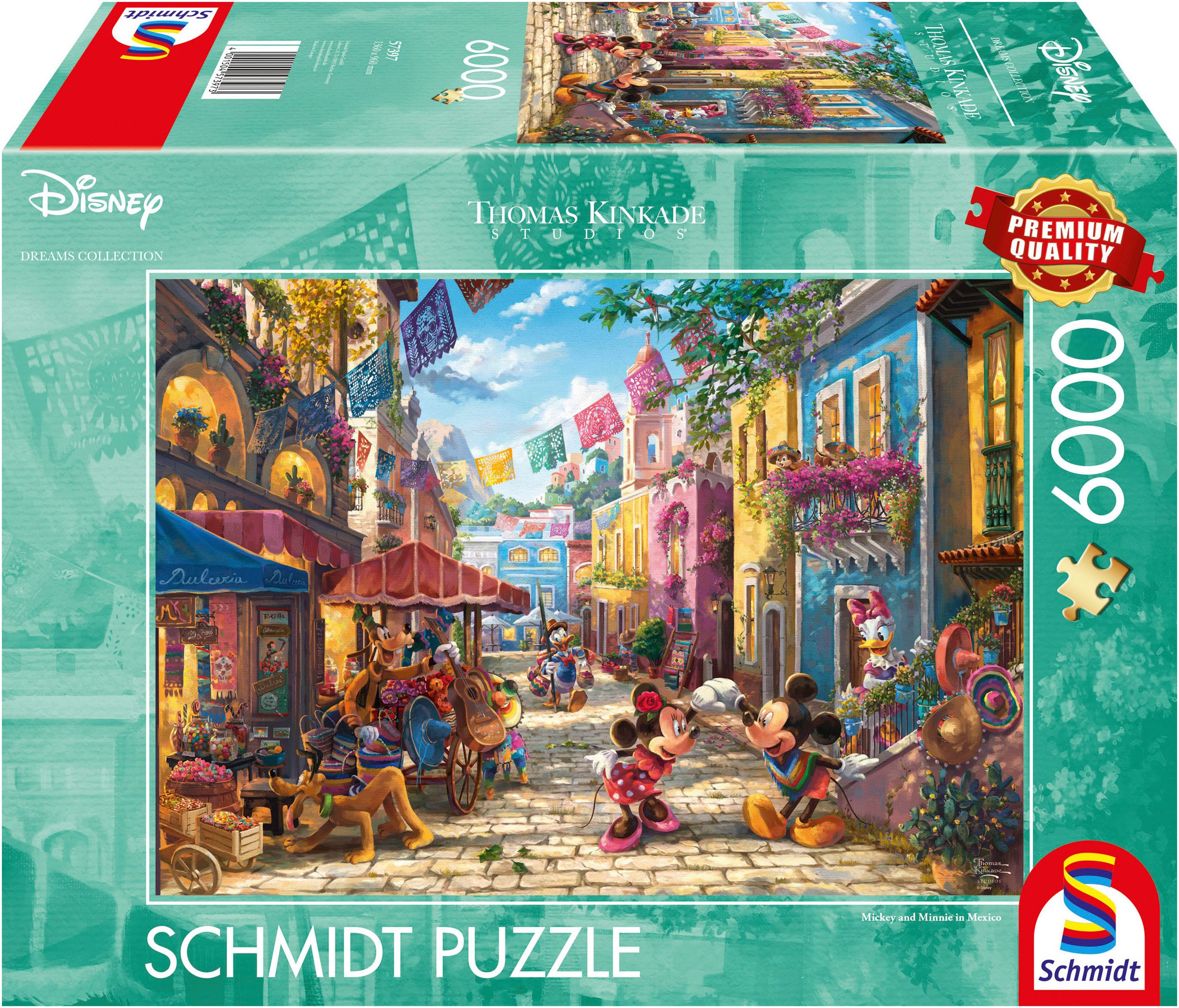 Puzzle Disney, Mickey and Minnie in Mexico von Thomas Kinkade