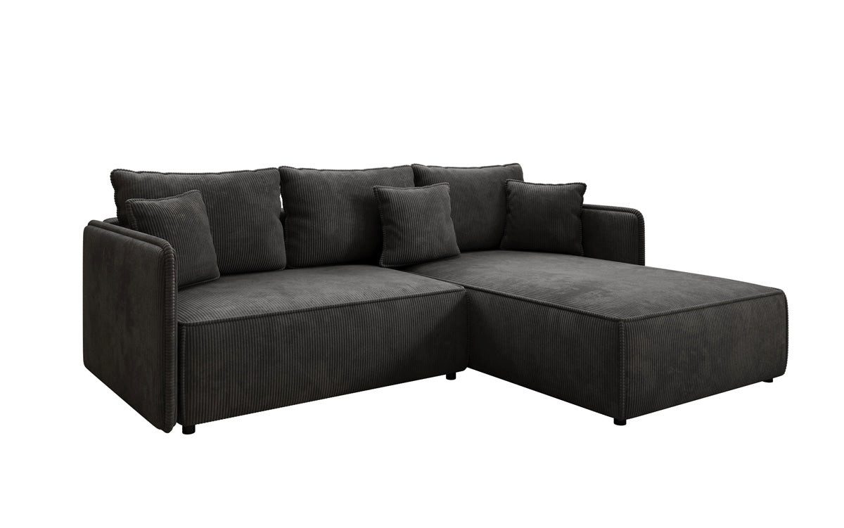 Luxusbetten24 Schlafsofa Designer Sofa Marlen in Cord, mit Stauraum und Schlaffunktion