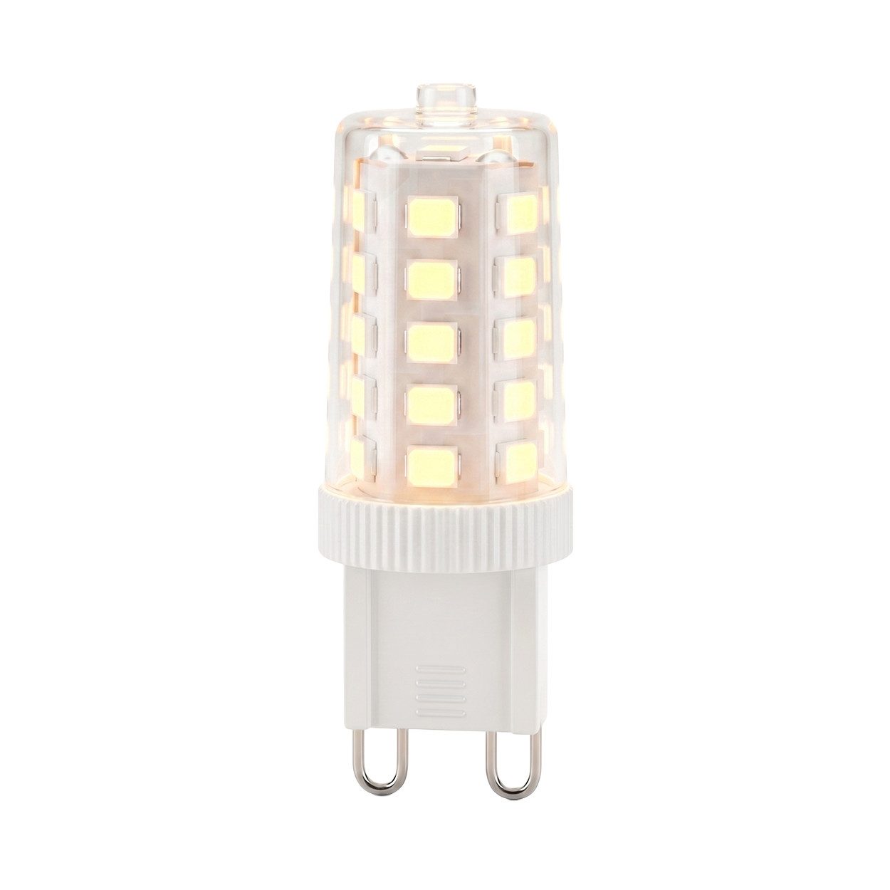 hofstein LED-Leuchtmittel 10er Set Glühbirne G9 Warmweiß dimmbar 3,5 Watt G9, G9, 3000 Kelvin, 330 Lumen, Filament, Klar