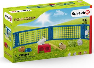 Schleich® Spielfigur FARM WORLD, Zuhause für Kaninchen und Meerschweinchen (42500), (Set)