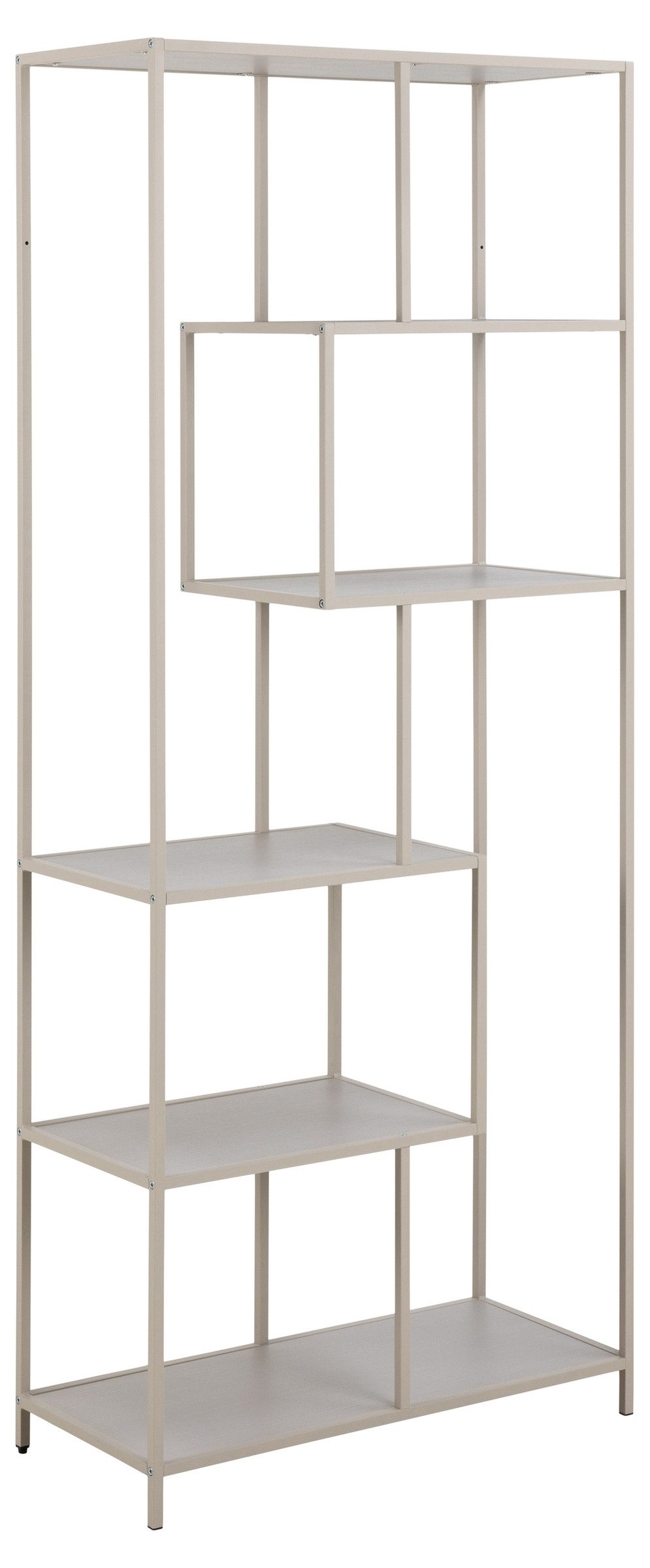 freiraum Standregal Seaford, in grau, Metall / Holzwerkstoff - 77x185x35cm (BxHxT)