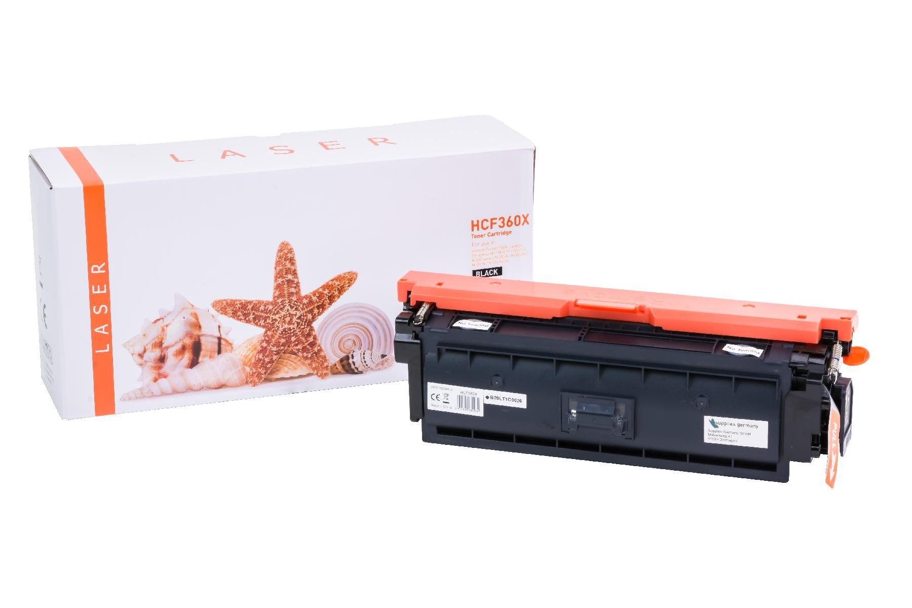 Supplies Germany Tonerkartusche 508X / CF360X, (1-St), Tonerkartusche schwarz schwarz 12500 Seiten