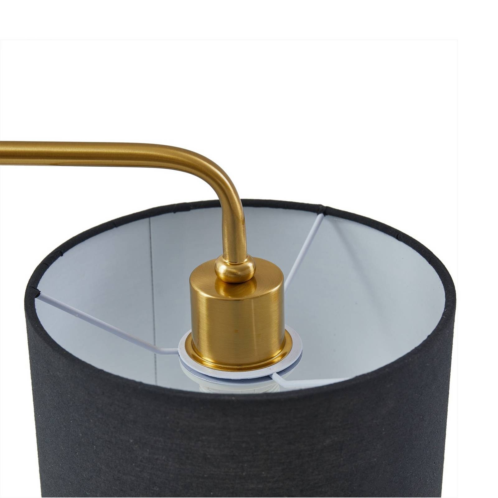 Lindby Tischleuchte Hillary, Schwarz IP20, 1 x 15 W LED