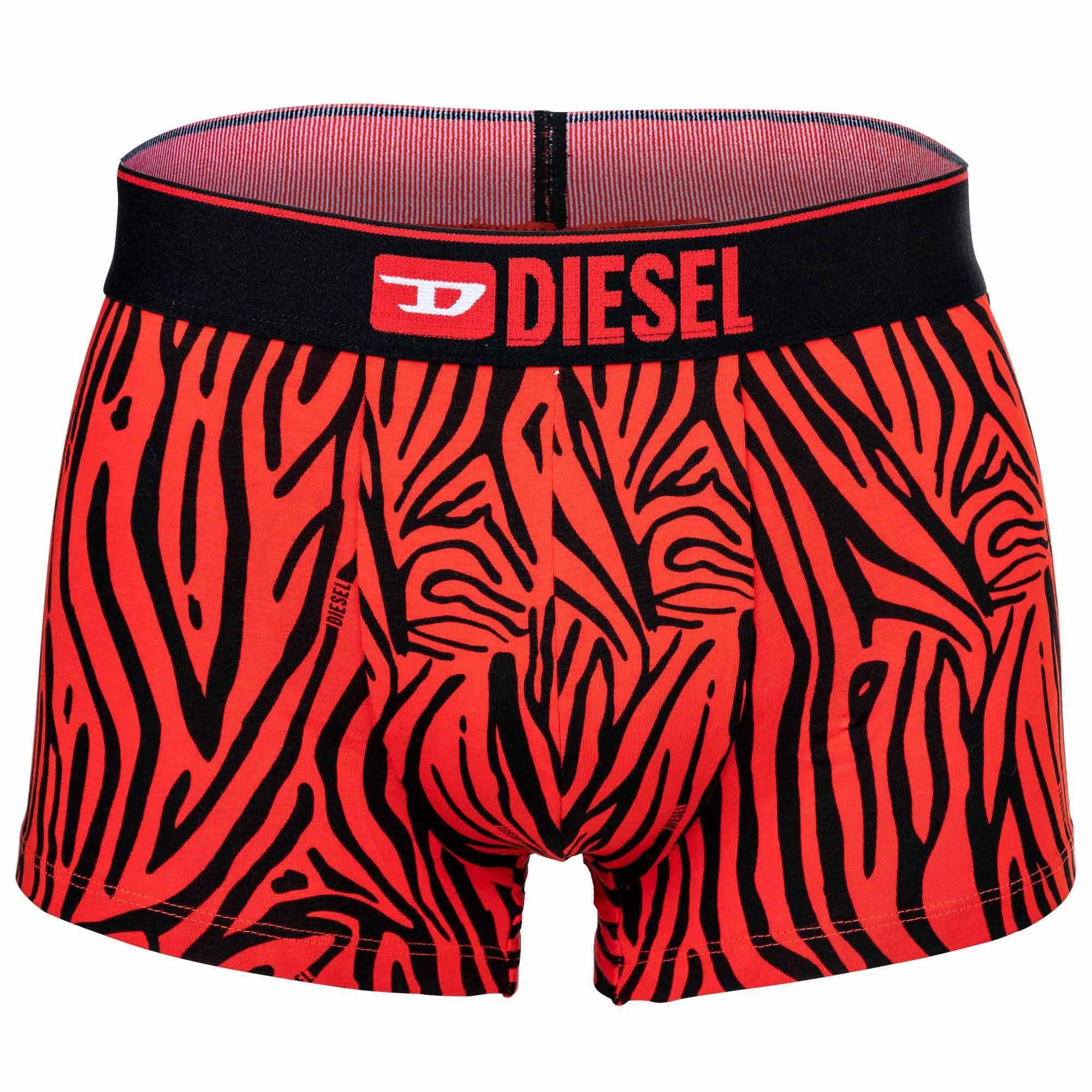 - Diesel Schwarz/Grau/Rot Boxershorts, 3er Pack Boxer Herren