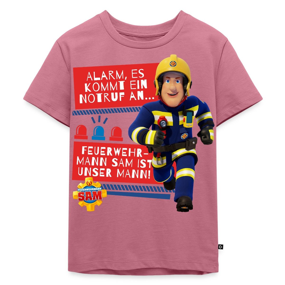 T-Shirt Feuerwehrmann Sam™ Mit Text Vom Intro-Song Kinder Premium T-Shirt