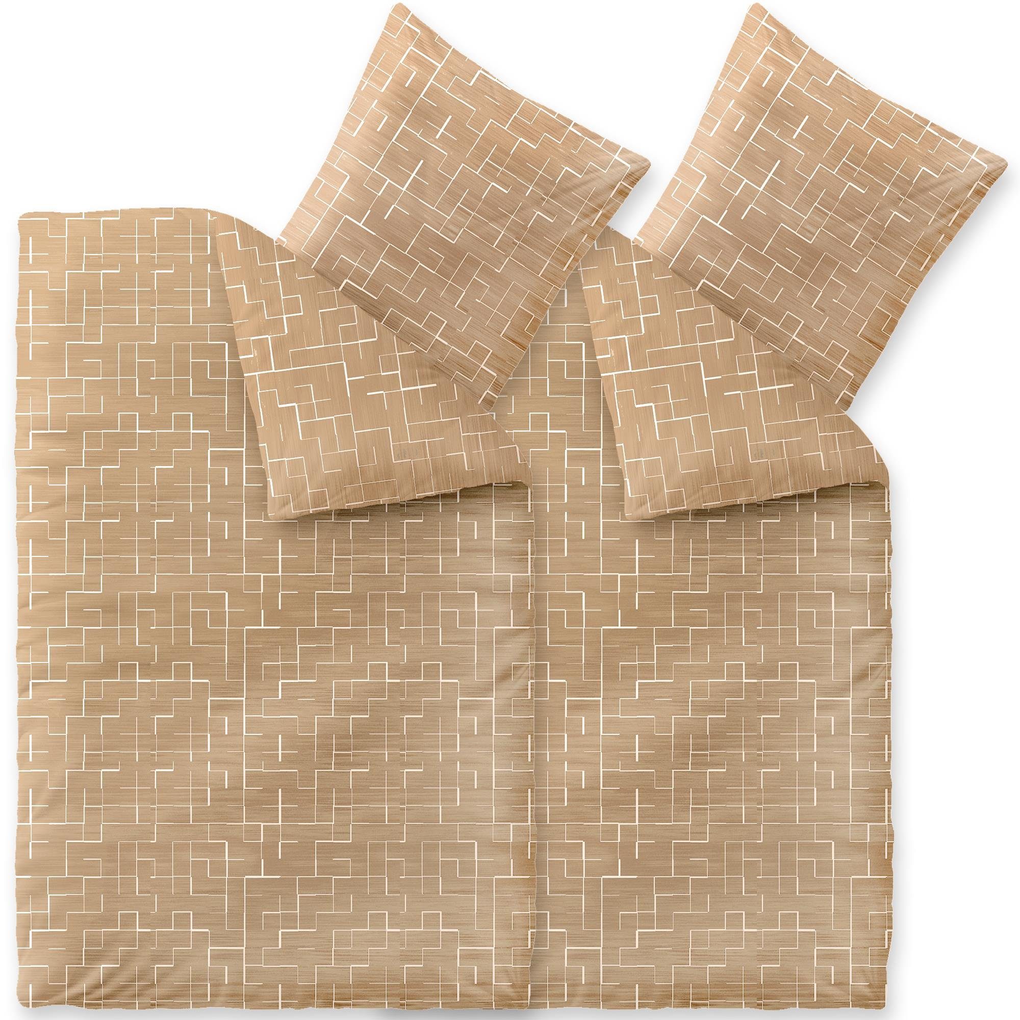 aqua-textil Bettwäsche Trend Bettgarnitur Renforcé Reißverschluss günstig online kaufen
